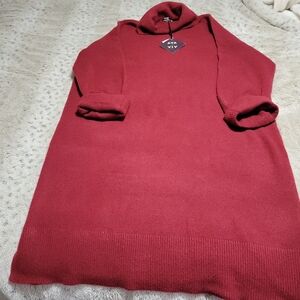 Women's Red Sweater Dress
